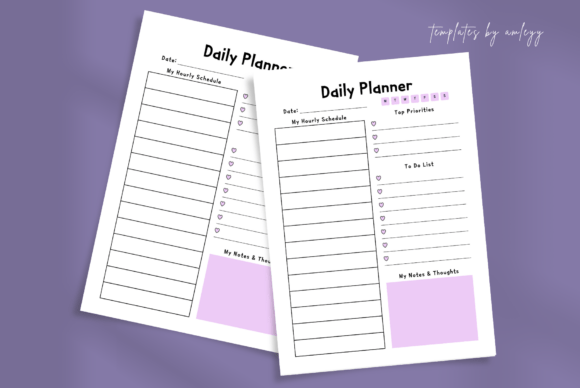 Download Aesthetic Daily Planner Template Canva - Aesthetic daily planner Collection