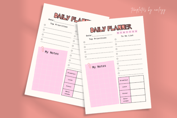 Download Cute Aesthetic Daily Planner Template - Aesthetic daily planner Collection