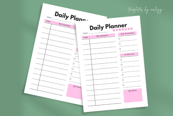 Download Cute Aesthetic Daily Planner Template - Aesthetic daily planner Collection