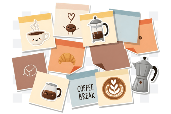 Download Coffee Latte Sticky Notes PNG Clipart - Sticky notes png Collection