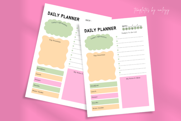 Download Cute Aesthetic Daily Planner Template - Aesthetic daily planner Collection